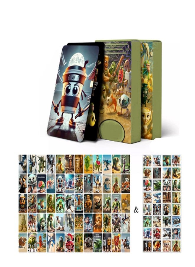 Buildcon 92 PCS Fun Meme Cards for Parties and Game Nights, Italian Brainrot Cards & Brainrot Characters Toys for Teens and Adults, Tung Tung Tung Sahur Card Game for Social Gatherings - Image 1